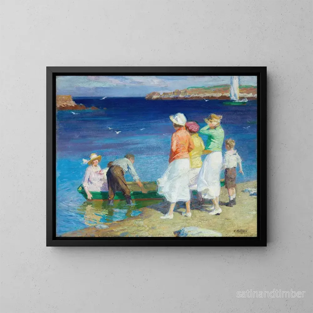 Reproduktion av målningen En båttur - Edward Henry Potthast