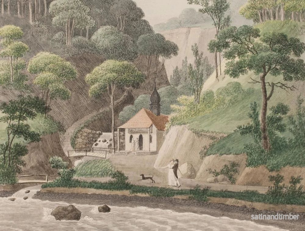 Reproduktion av målningen La chapelle de Liselund à Mén - Søren L. Lange - Bild 2