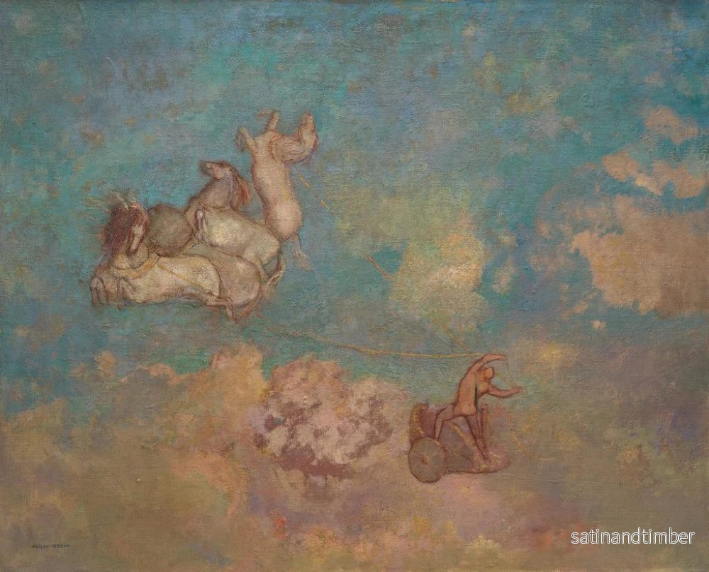 Reproduktion av målningen Le Char d'Apollon - Odilon Redon - Bild 2