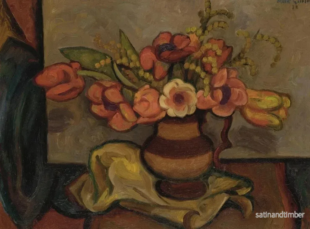 Reproduktion av målningen Tulpaner och mimosa - Mark Gertler - Bild 2