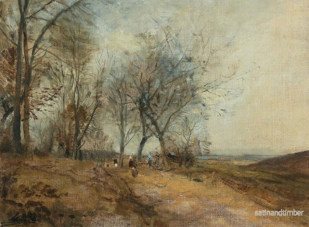 Reproduktion av målningen Prairies du Danube - Emil Jakob Schindler - Bild 2