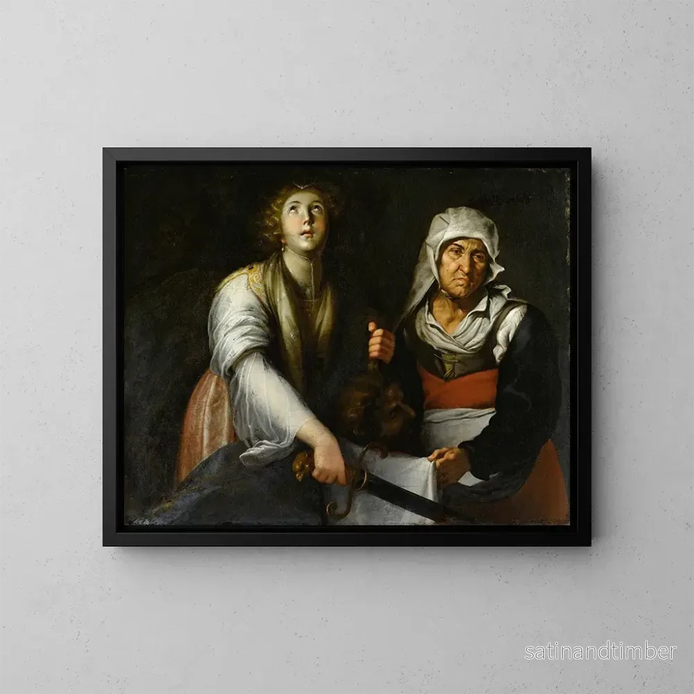 Reproduktion av målningen Judith och tjänsteflickan - Pietro Ricchi