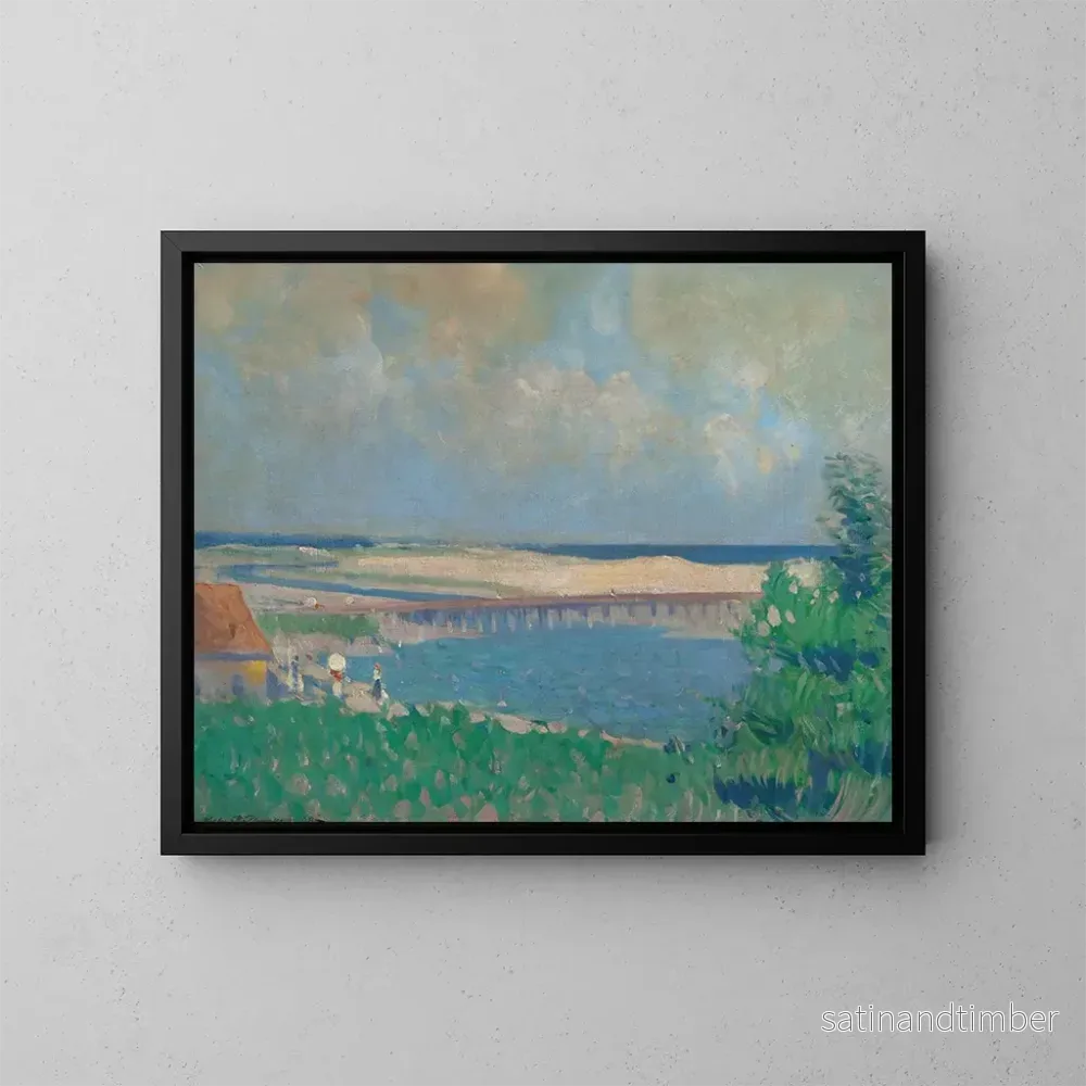Reproduktion av målningen Strandscen - Leslie Prince Thompson