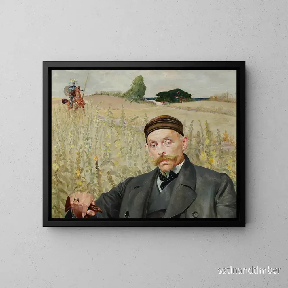 Reproduktion av målningen Portrait de Wacław Karczewski - Jacek Malczewski
