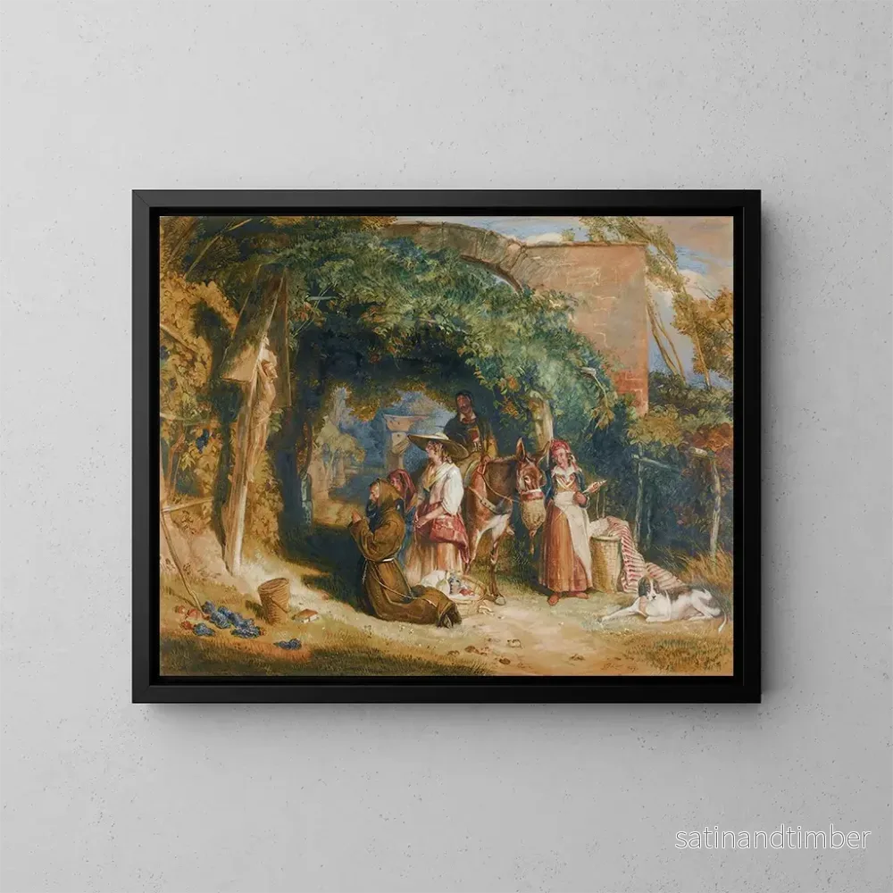 Reproduktion av målningen av Italienska Tyrols bönder i bön – John Frederick Lewis Reproduktion av målningen av Italienska Tyrols bönder i bön – John Frederick Lewis