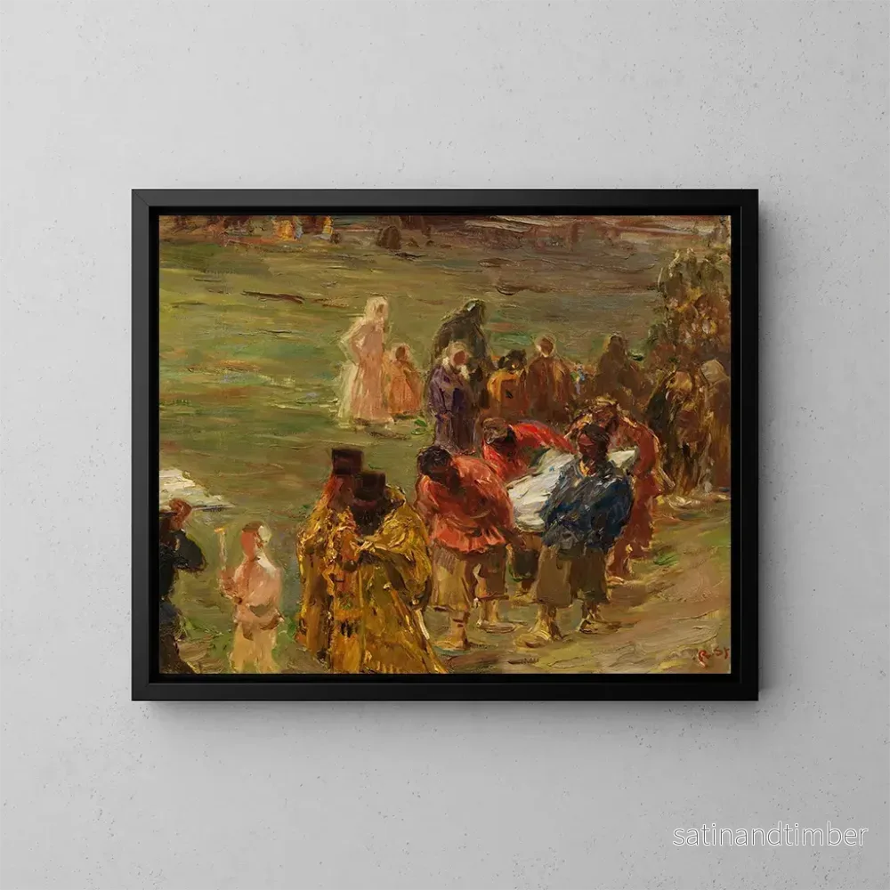 Reproduktion av målningen Procession i Ryssland - Robert Sterl