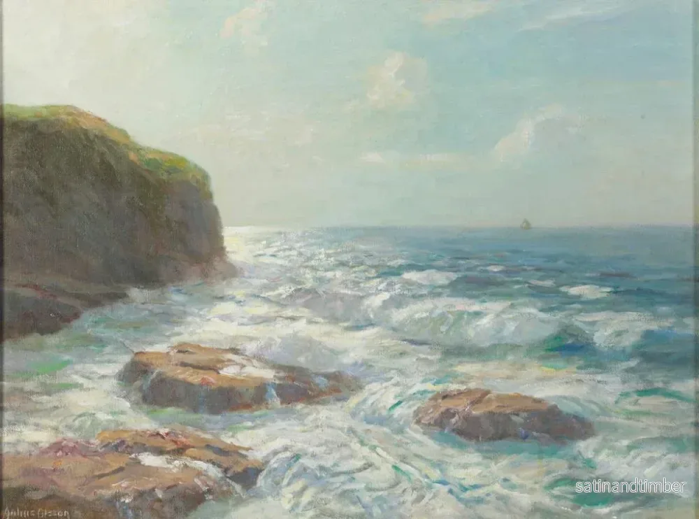 Reproduktion av målningen Mer argentée, côte irlandaise - Julius Olsson - Bild 2