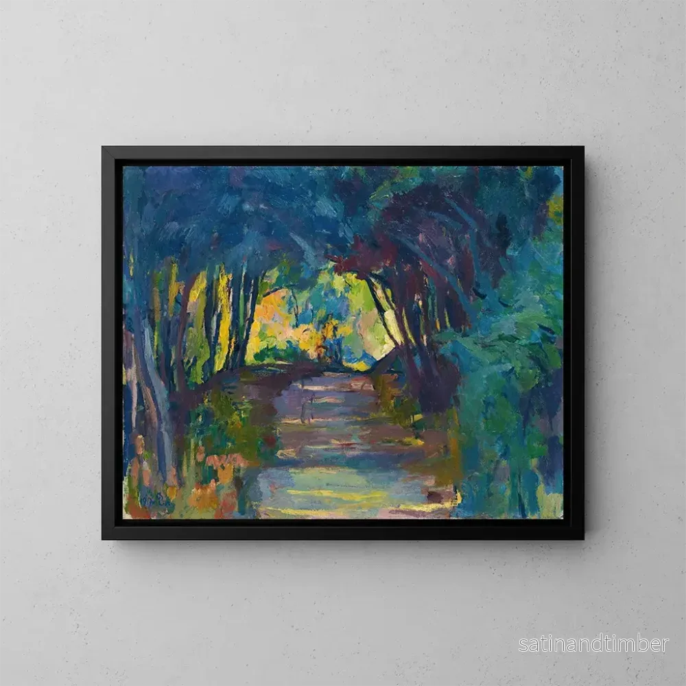 Reproduktion av målningen Vägskog - Giovanni Giacometti