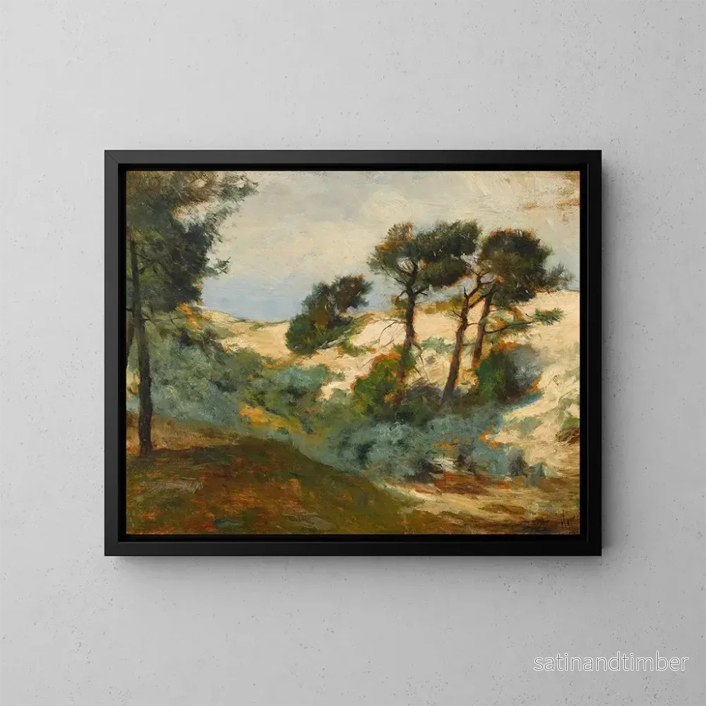 Reproduktion av målningen Dunes et pins broussailleux - William Henry Howe