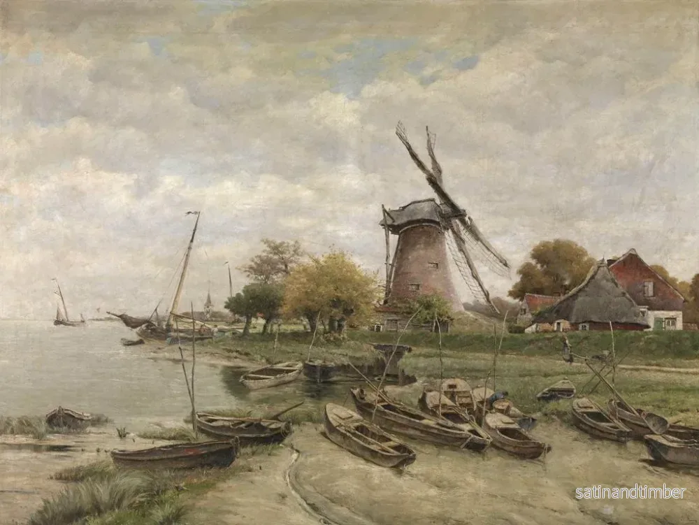 Reproduktion av målningen L'Escaut à Mariekerke - Isidore Meyers - Bild 2
