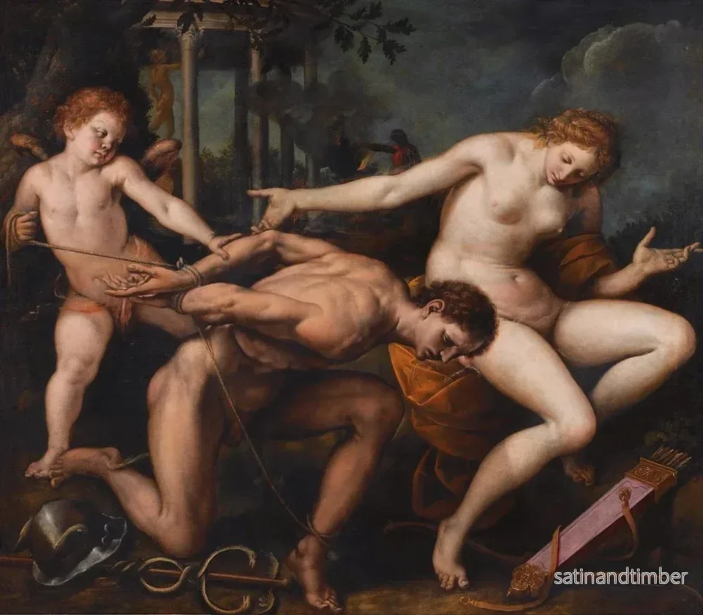Reproduktion av målningen Allégorie de l'amour et de la sagesse - Isidoro Bianchi - Bild 2