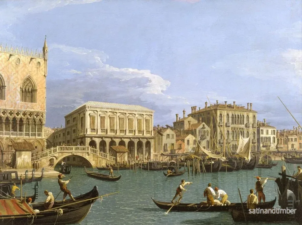 Reproduktion av målningen Vue de la Riva degli Schiavoni à Venise - Canaletto - Bild 2