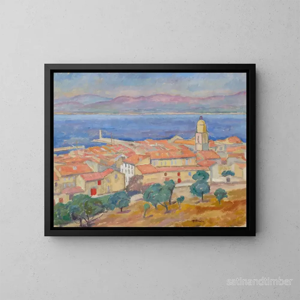 Reproduktion av målningen Vue de Saint-Tropez - Józef Pankiewicz