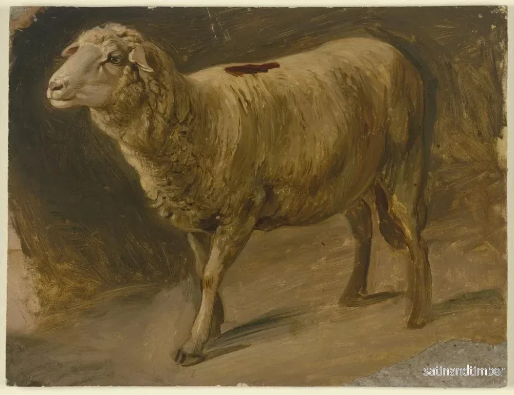 Reproduktion av målningen Moutons - Jakob Becker - Bild 2