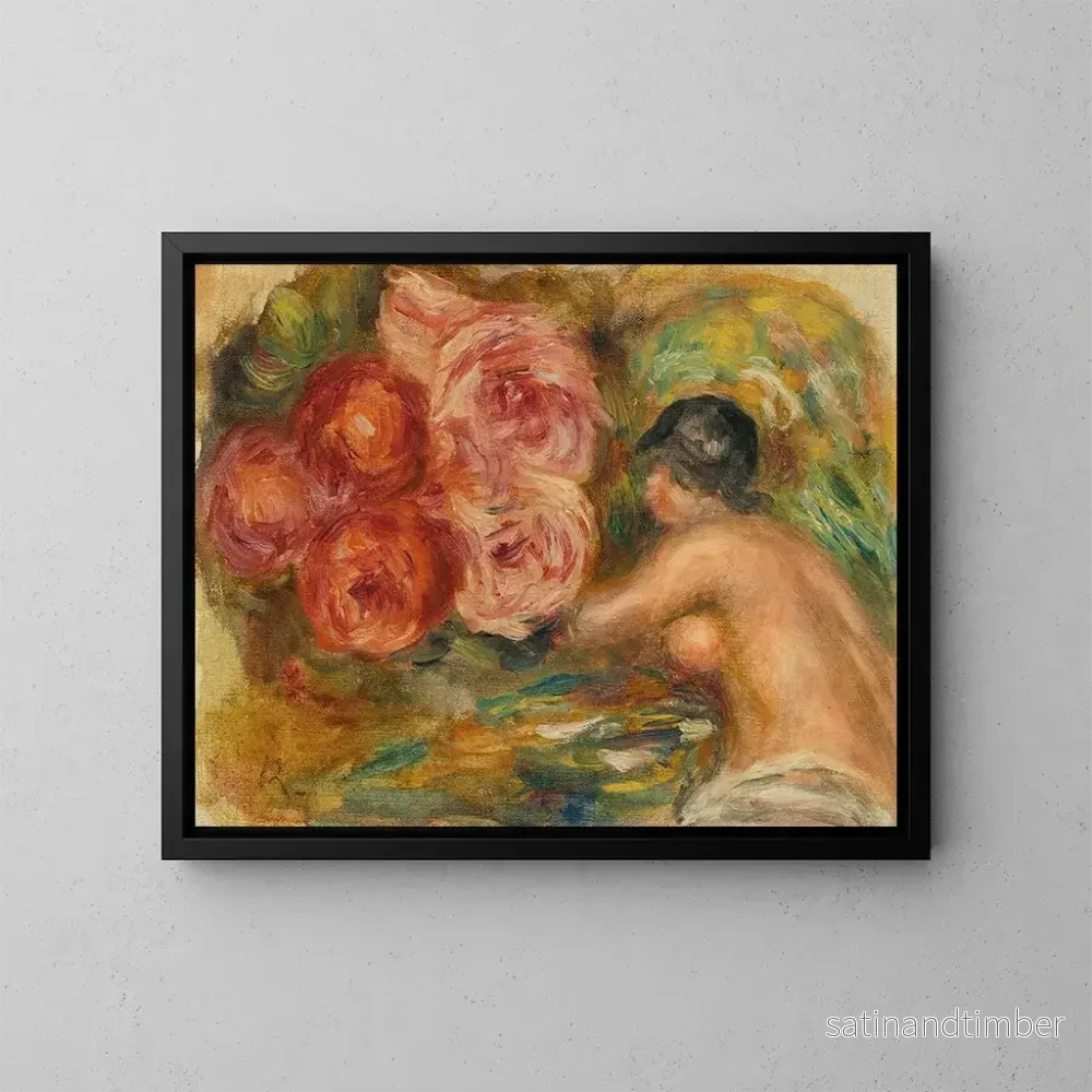Reproduktion av målningen Rosor och studie av Gabrielle – Pierre-Auguste Renoir Reproduktion av målningen Rosor och studie av Gabrielle – Pierre-Auguste Renoir