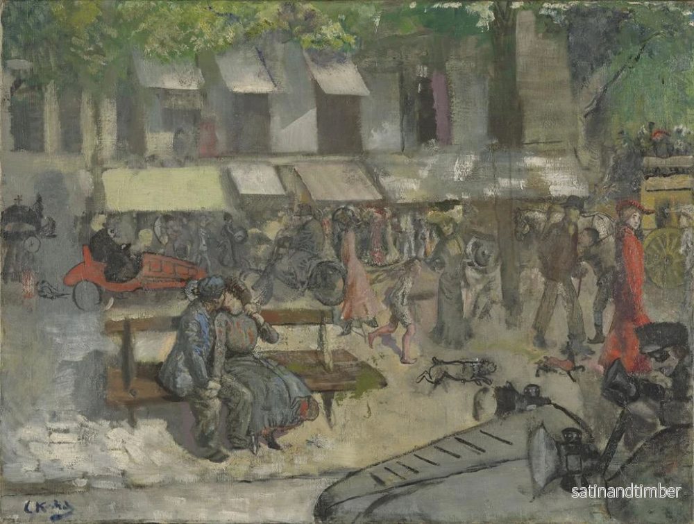 Reproduktion av målningen av en gata i Paris - Christian Krohg - Bild 2