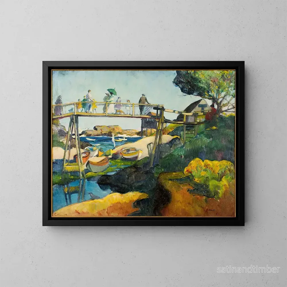 Reproduktion av målningen Le Pont des Gays - Léon Kroll