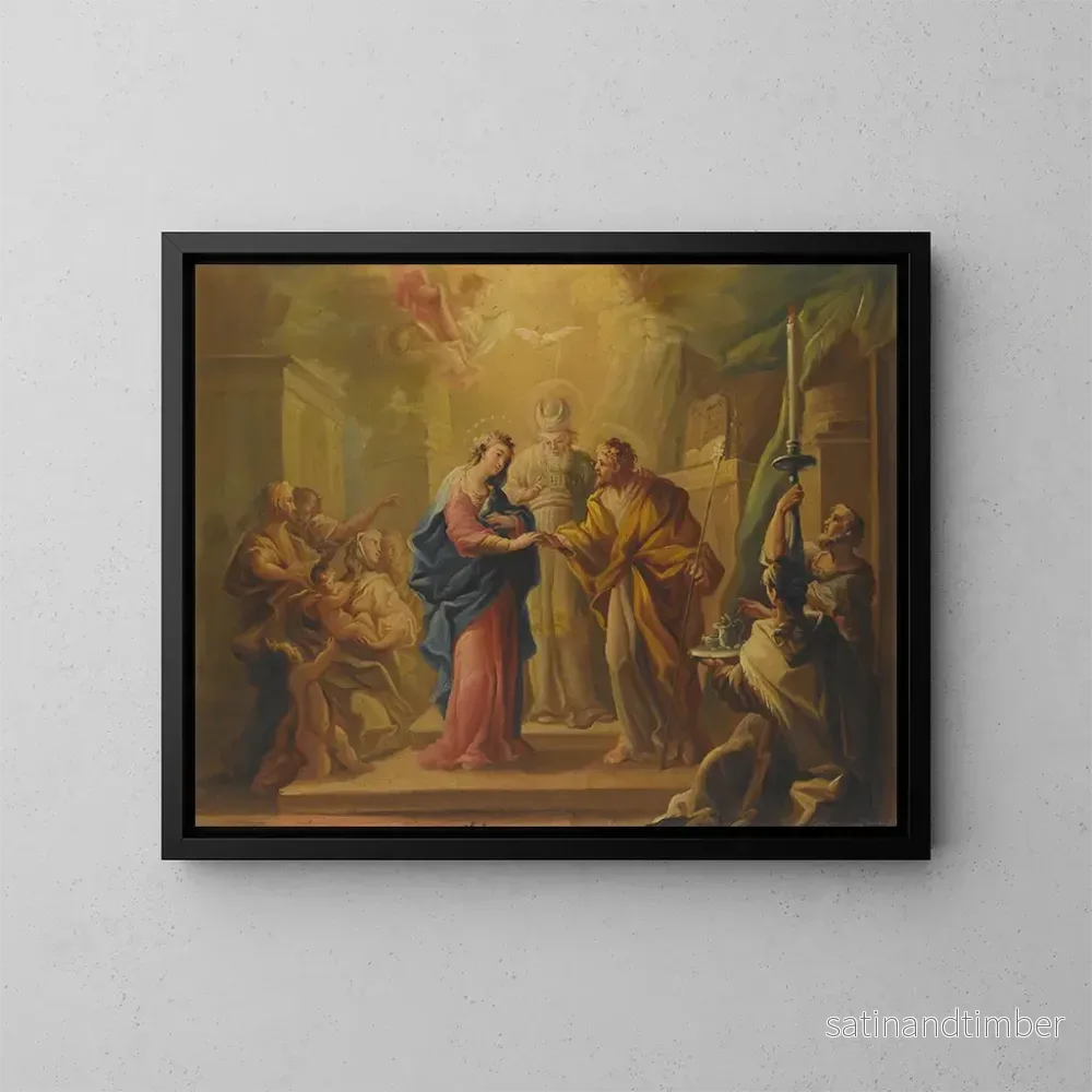 Reproduktion av målningen Le Mariage de la Vierge - Miguel Parra Abril