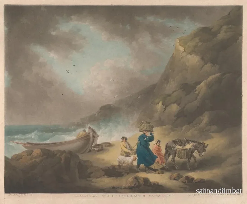 Reproduktion av målningen Fiskare - George Morland - Bild 2