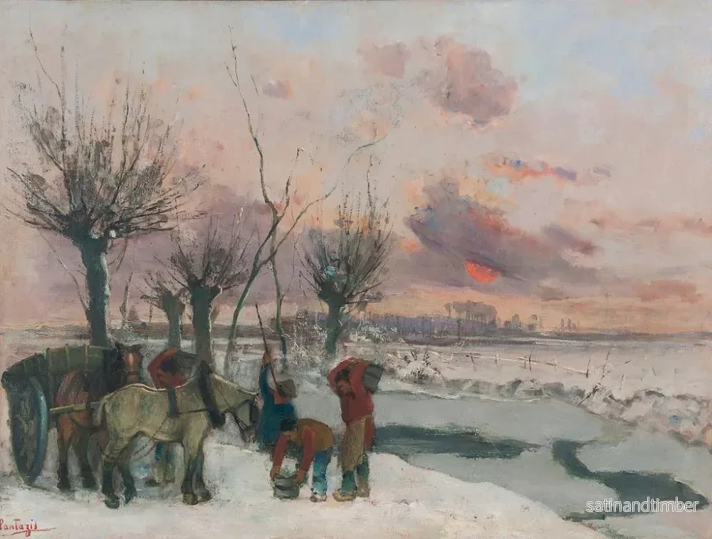 Reproduktion av målningen Les Briseurs de glace - Pericles Pantazis - Bild 2