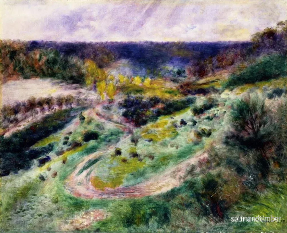 Reproduktion av målningen Route à Wargemont - Pierre-Auguste Renoir - Bild 2