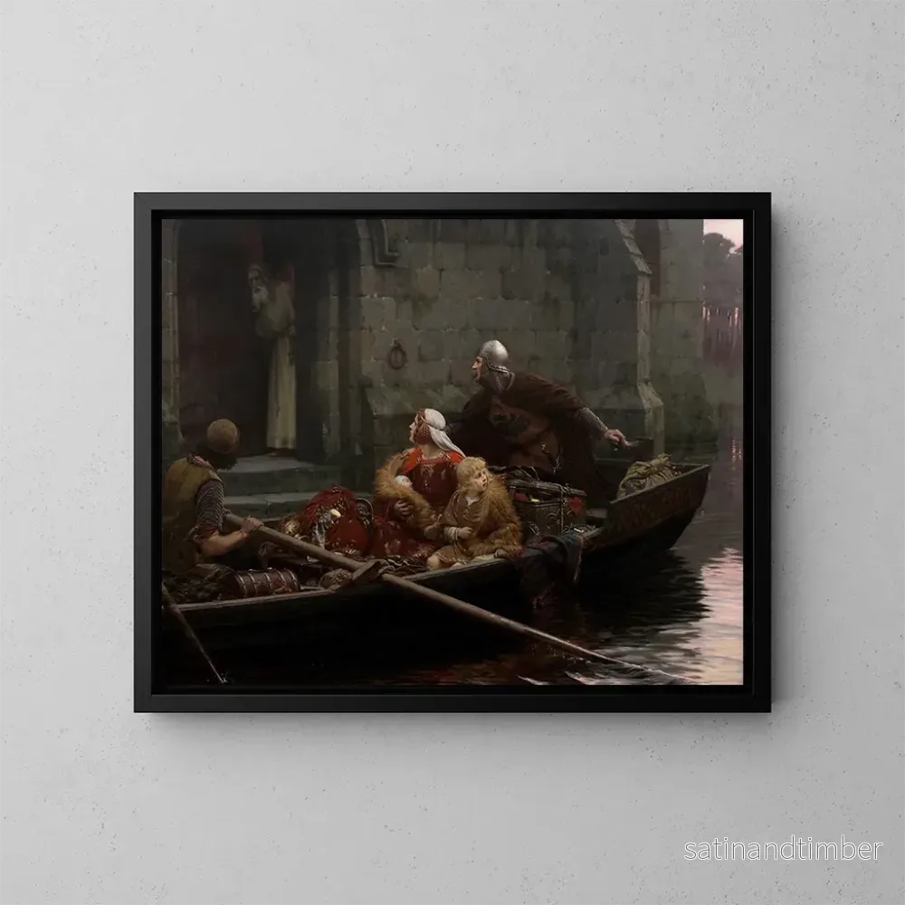 Reproduktion av målningen En temps de péril – Edmund Blair Leighton Reproduktion av målningen En temps de péril – Edmund Blair Leighton