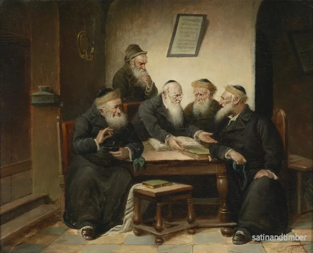 Reproduktion av målningen Chez le rabbin - Carl Schleicher - Bild 2