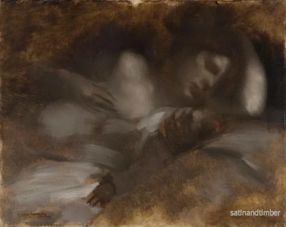 Reproduktion av målningen Le Sommeil - Eugène Carrière - Bild 2
