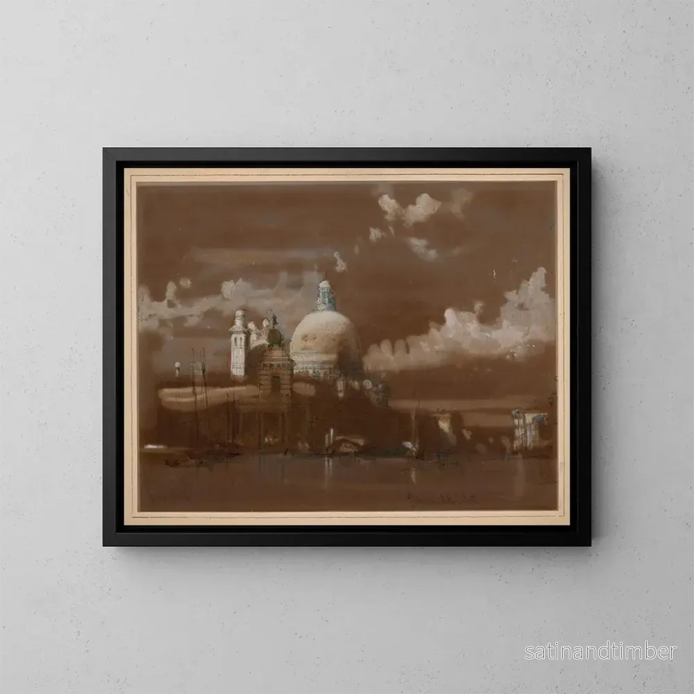 Reproduktion av målningen Basilique Santa Maria della Salute à Venise – David Roberts Reproduktion av målningen Basilique Santa Maria della Salute à Venise – David Roberts