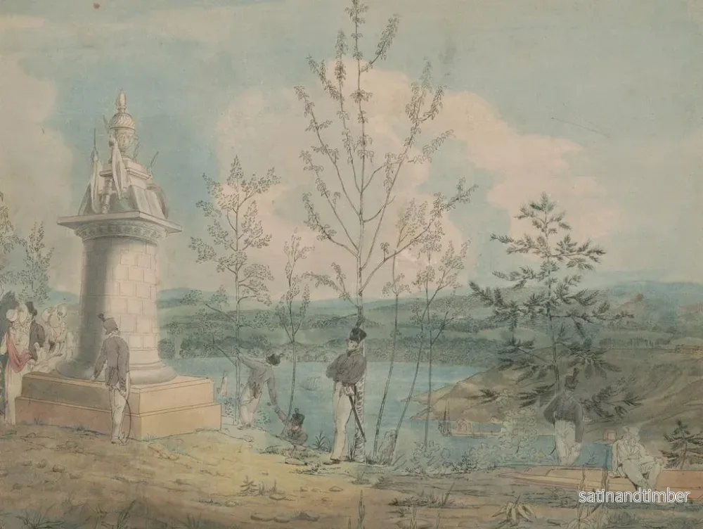 Reproduktion av målningen Monument över kadetter vid West Point - John Rubens Smith - Bild 2