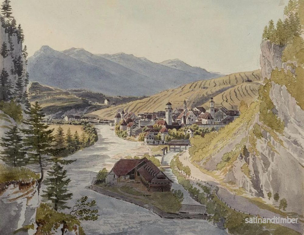 Reproduktion av målningen Feldkirch - Johann Jakob Meyer - Bild 2