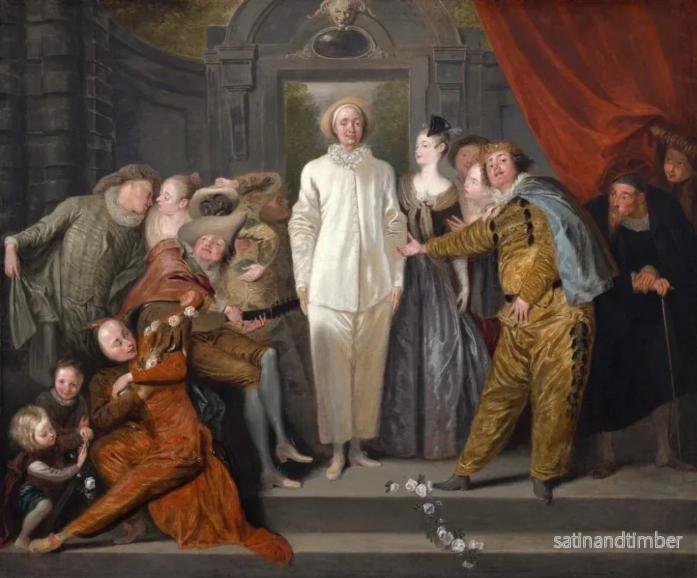Reproduktion av målningen Les Comédiens italiens - Jean-Antoine Watteau - Bild 2