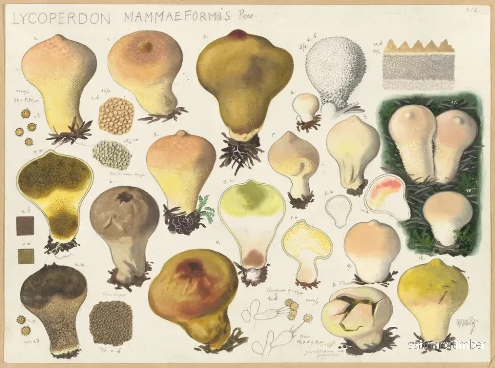 Reproduktion av målningen Lycoperdon mammaeforme - Hans Baldung - Bild 2
