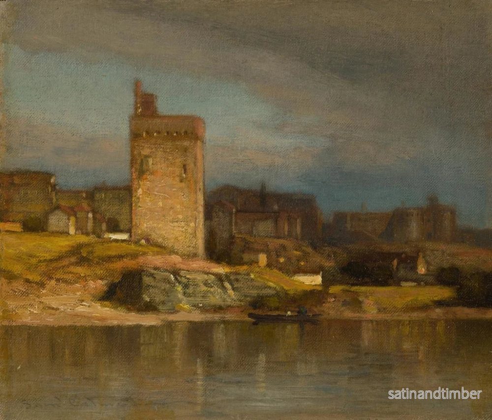 Reproduktion av målningen av Gamla tornet i Avignon - Samuel Colman - Bild 2