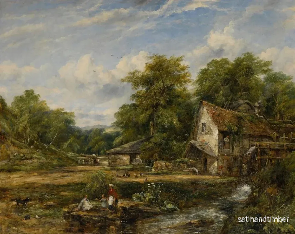 Reproduktion av målningen Le Moulin à eau - Frederick Waters Watts - Bild 2
