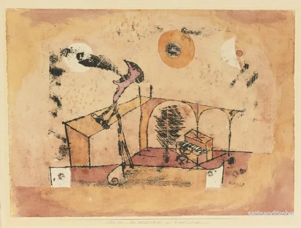 Reproduktion av målningen Le ténor héroïque en tant que chanteur de concert - Paul Klee - Bild 2