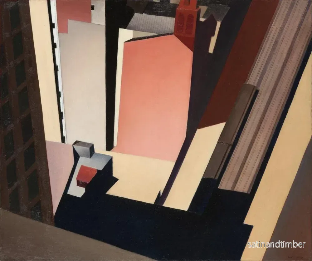Reproduktion av målningen Église Street El - Charles Sheeler - Bild 2