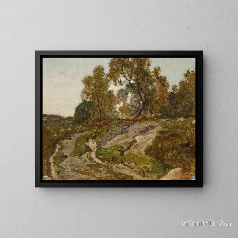 Reproduktion av målningen Landskapsbild av skog - Émile van Marcke