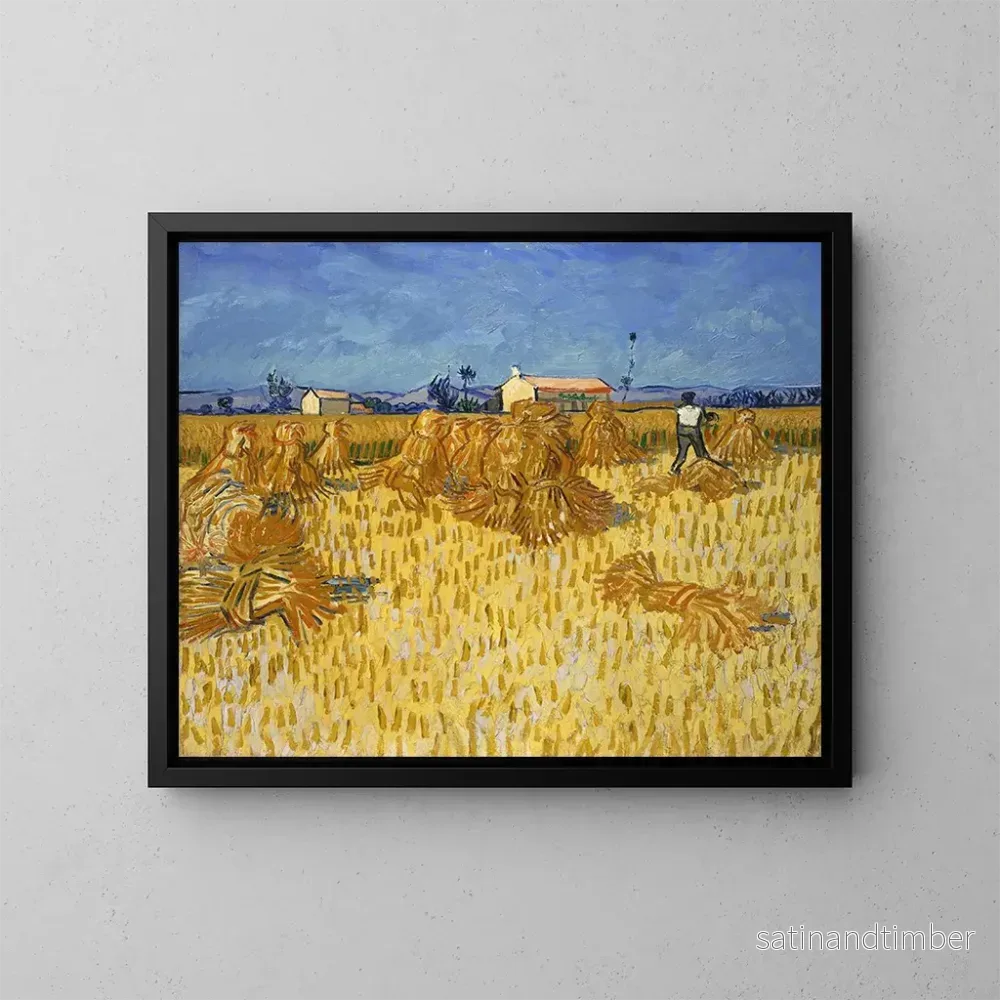 Reproduktion av målningen Skörd av majs i Provence - Vincent van Gogh