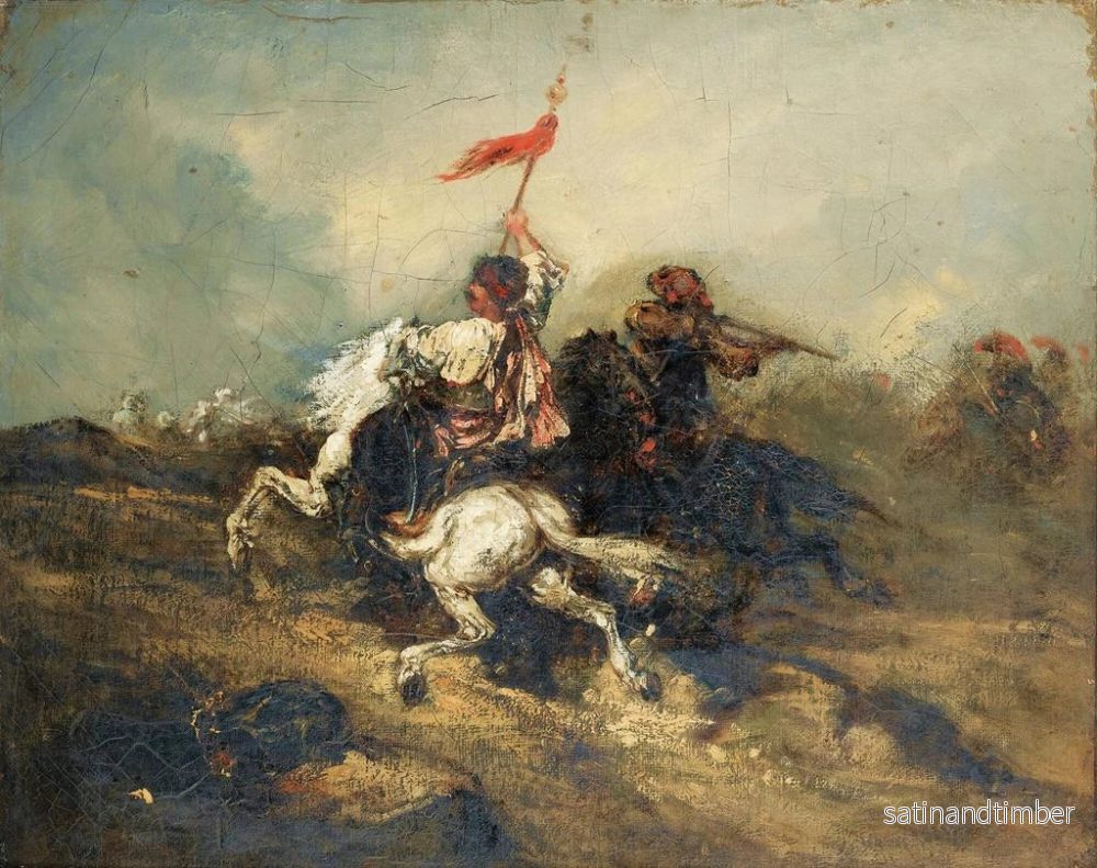 Reproduktion av målningen av turkiska ryttare - Piotr Michałowski - Bild 2