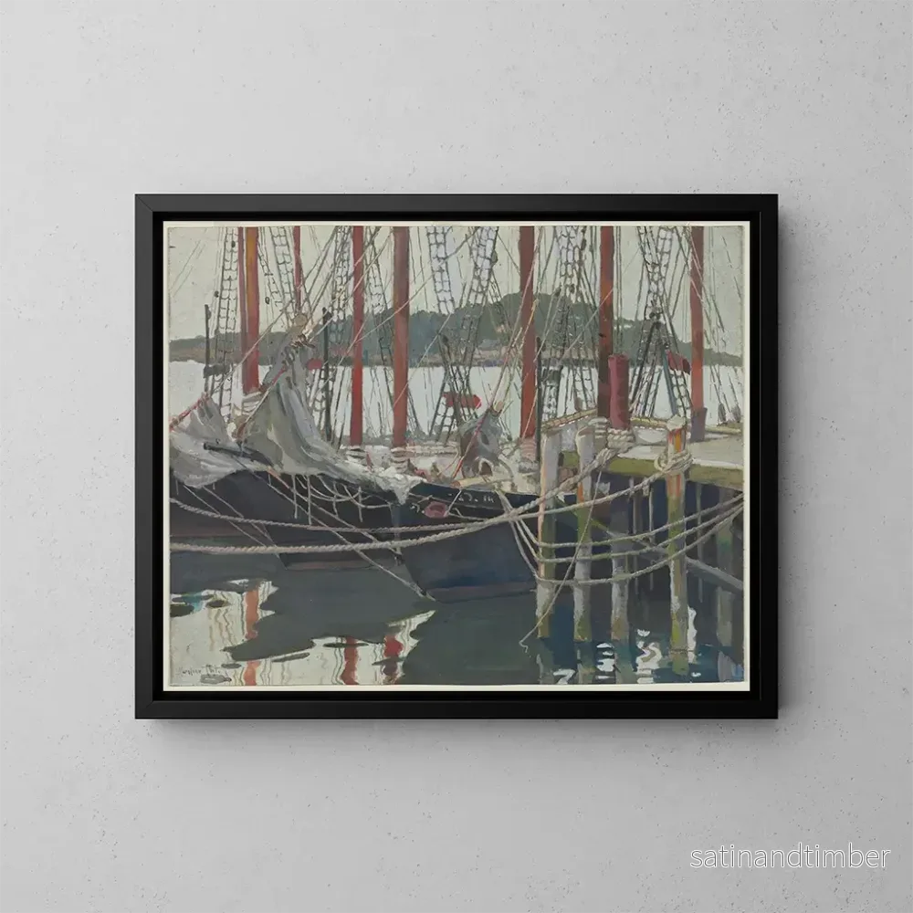 Reproduktion av målningen Jours oisifs à Gloucester, Massachusetts – Caroline E. Coit Reproduktion av målningen Jours oisifs à Gloucester, Massachusetts – Caroline E. Coit