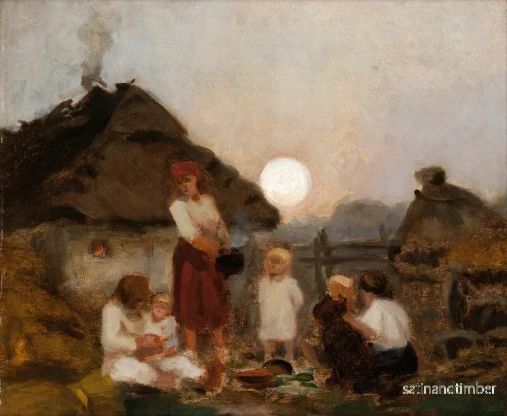 Reproduktion av målningen Dîner - Jan Stanisławski - Bild 2