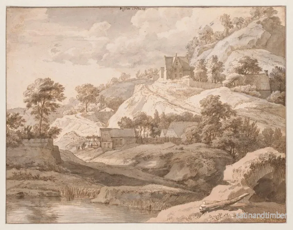 Reproduktion av målningen Vue nära Orléans - Isaac de Moucheron - Bild 2