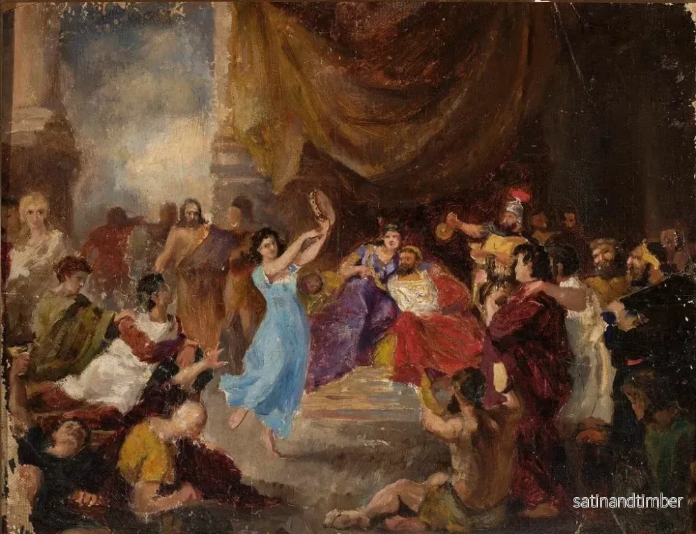 Reproduktion av målningen Dans av Salomé framför Hérode (skiss) - Marcin Gottlieb - Bild 2