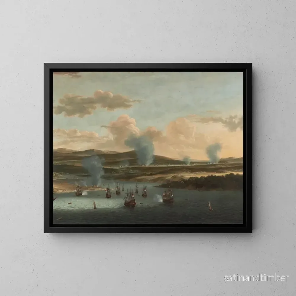 Reproduktion av målningen Bataille de Medway – Willem Schellinks Reproduktion av målningen Bataille de Medway – Willem Schellinks