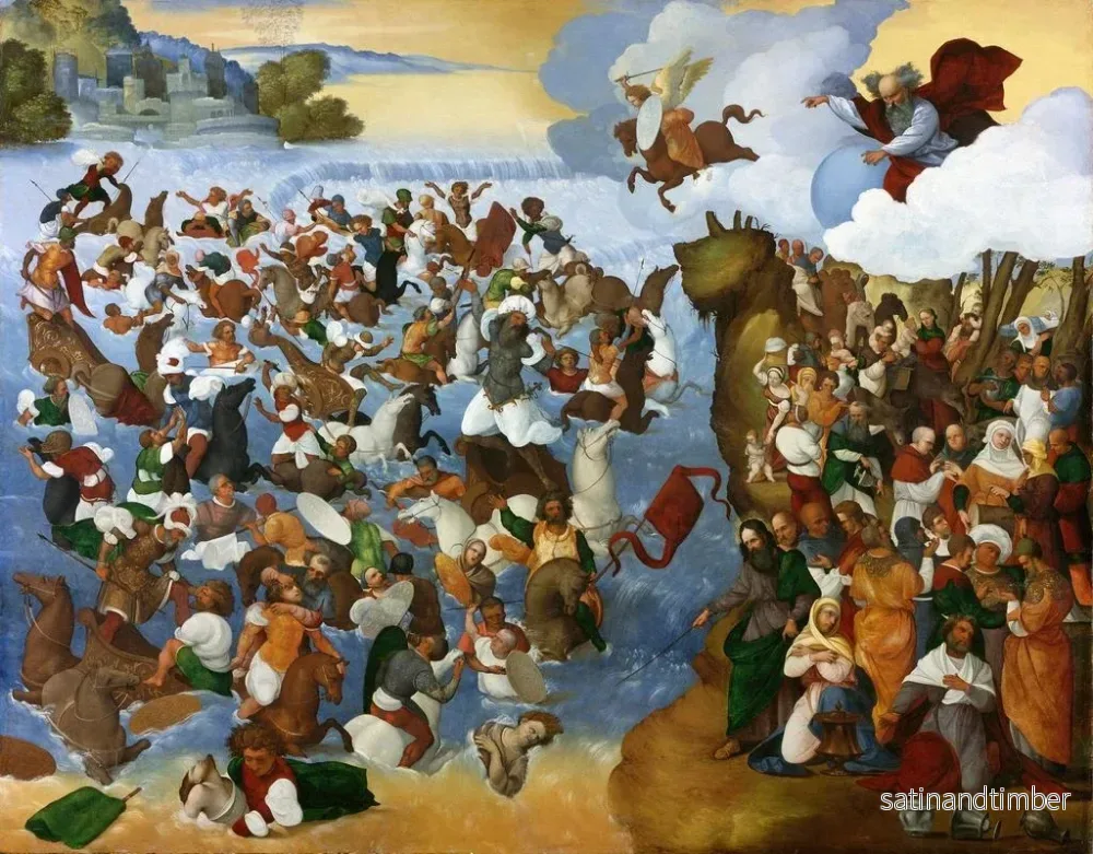 Reproduktion av målningen Le Passage de la Mer Rouge - Ludovico Mazzolino - Bild 2