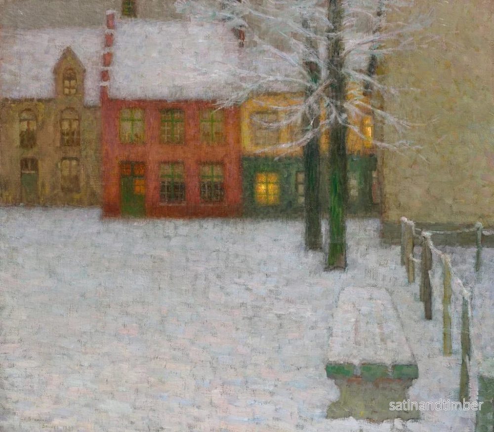 Reproduktion av målningen La neige - Henri Le Sidaner - Bild 2