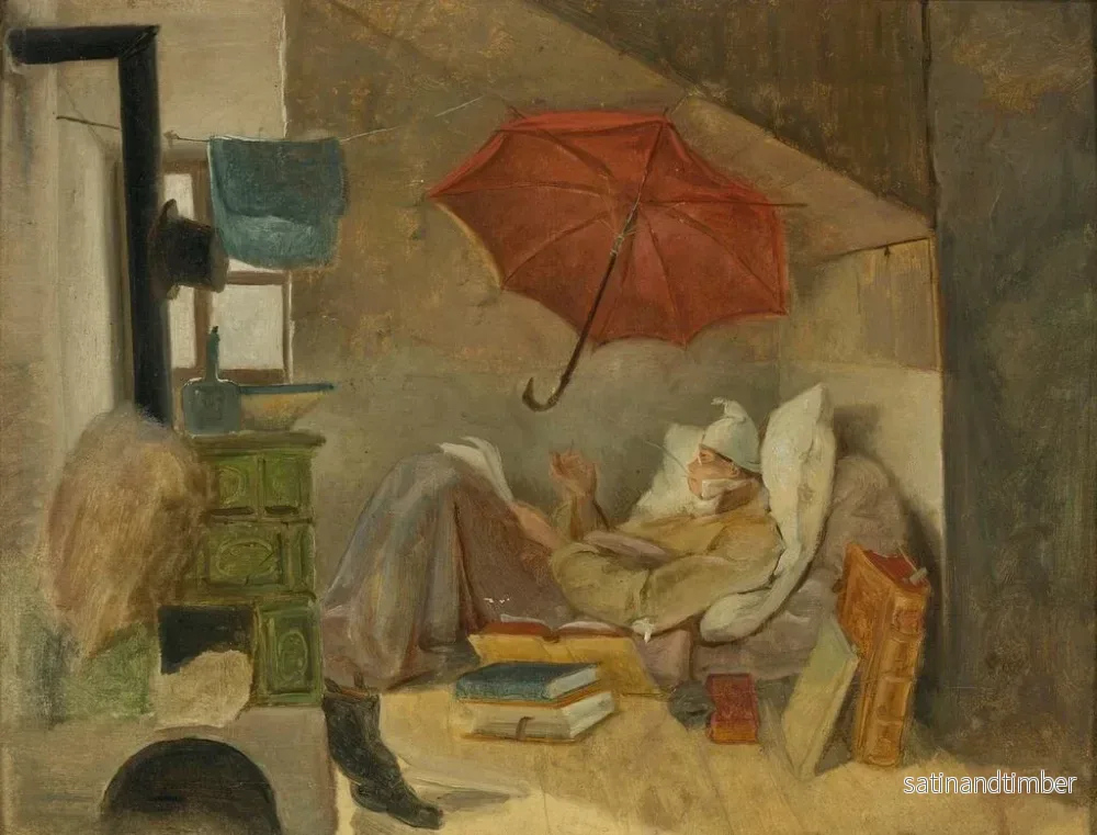 Reproduktion av målningen Den fattige poeten - Carl Spitzweg - Bild 2