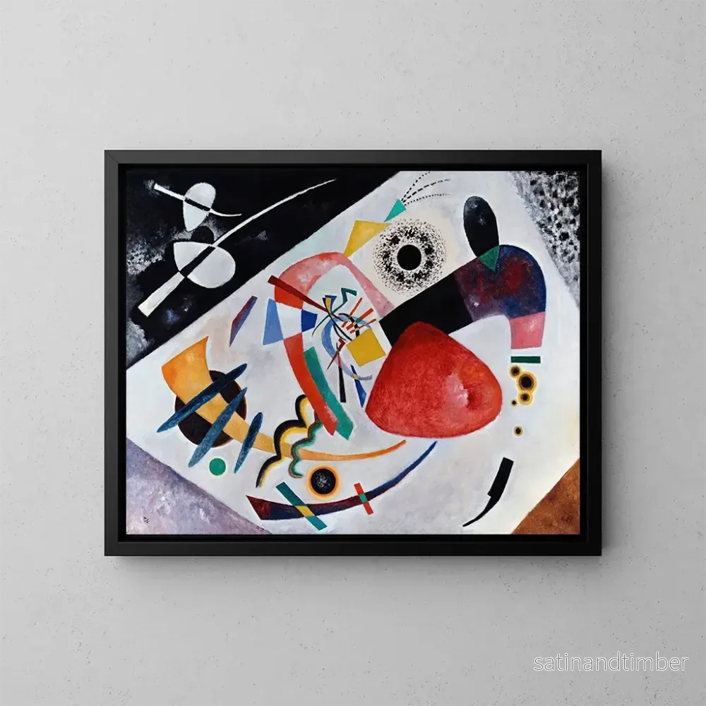 Reproduktion av målningen Tache rouge II - Wassily Kandinsky