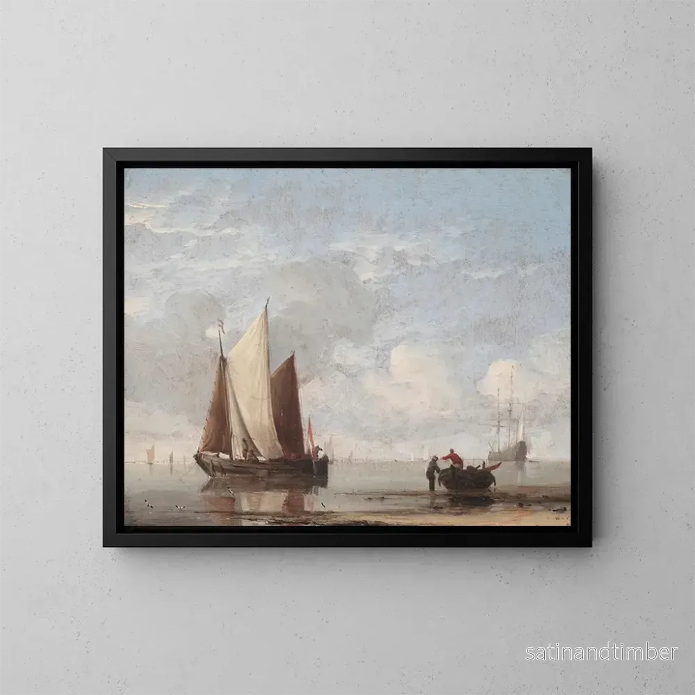 Reproduktion av målningen Mer lugn - Willem van de Velde den Yngre